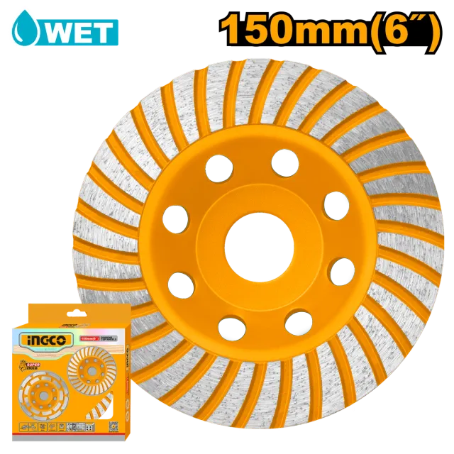 ДИЈАМАНТСКИ ДИСК ЗА БРУСЕЊЕ БЕТОН 150mm INGCO CGW011501