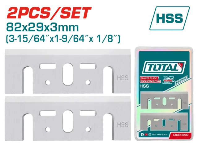 НОЖ ЗА ЕЛЕКТРИЧНО РЕНДЕ 82mm TOTAL TAC618202