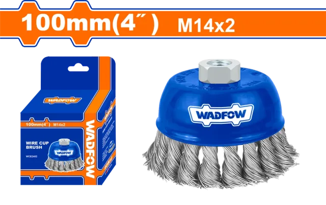 МЕТАЛНА ЧЕТКА M14 100mm ЗА БРУСАЛКА WADFOW WCE2402