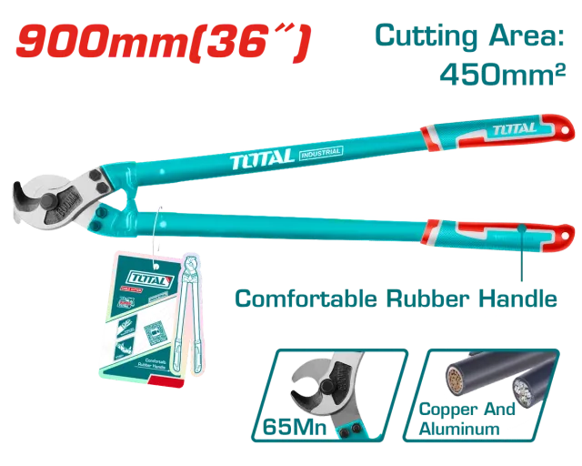 КЛЕШТА ЗА СЕЧЕЊЕ КАБЕЛ 900mm (36″) ДО 450mm2 TOTAL THT115362