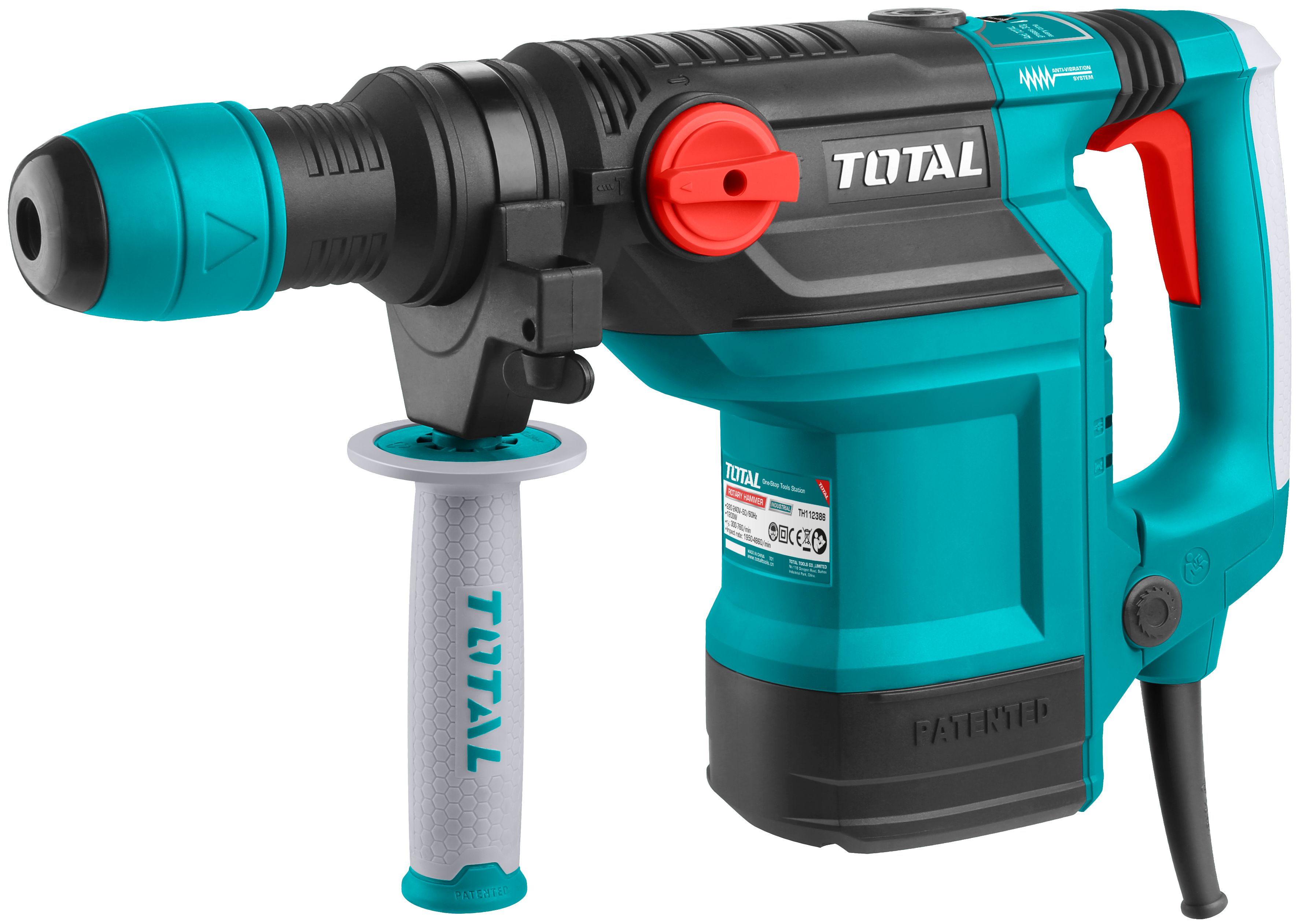 УДАРНА ДУПЧАЛКА ЧЕКАН SDS MAX 1200W 8J TOTAL TH112386