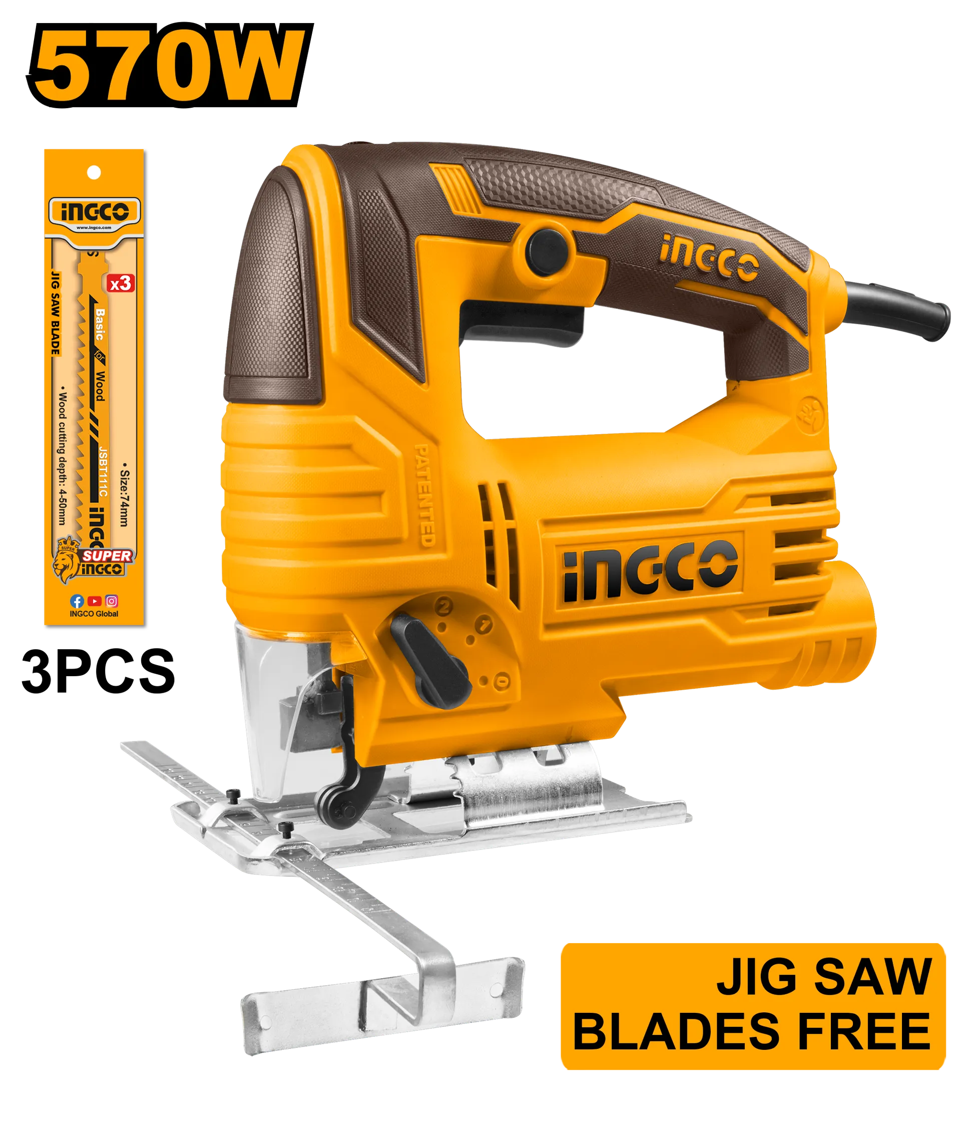 Pila zhytje 570W INGCO JS57028