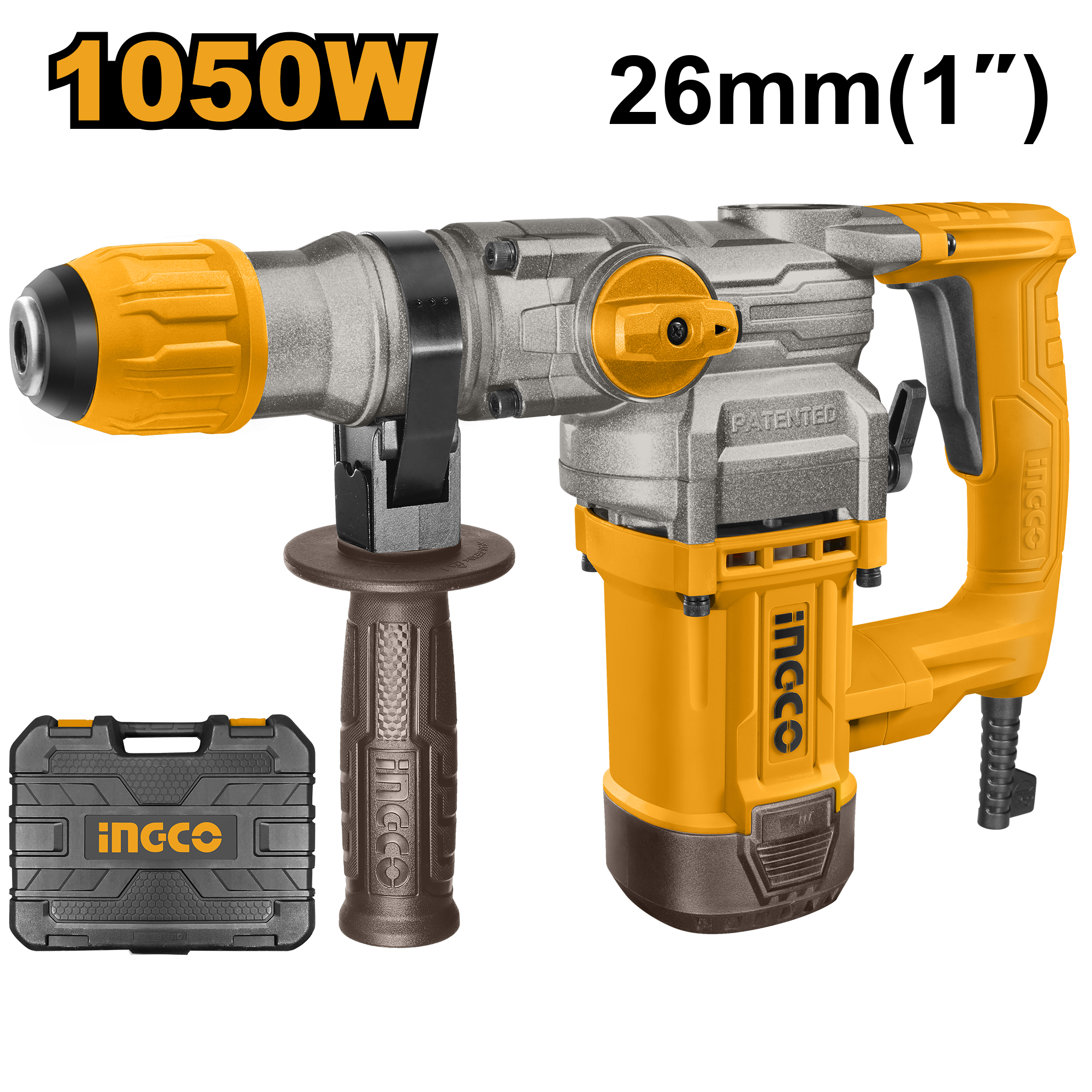 Çekiç elektrik shpues SDS+ 1050W 4.5J INGCO RH10506