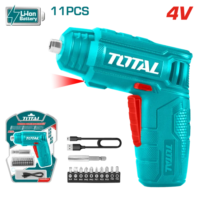 МИНИ ШТРАФИЛИЦА 4V ВГРАДЕНА БАТЕРИЈА TOTAL TSDLI0402