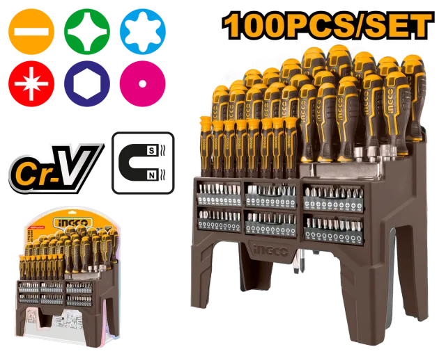 ШТРАФЦИГЕР СЕТ INGCO + РАФТ 100/1 HKSD10028