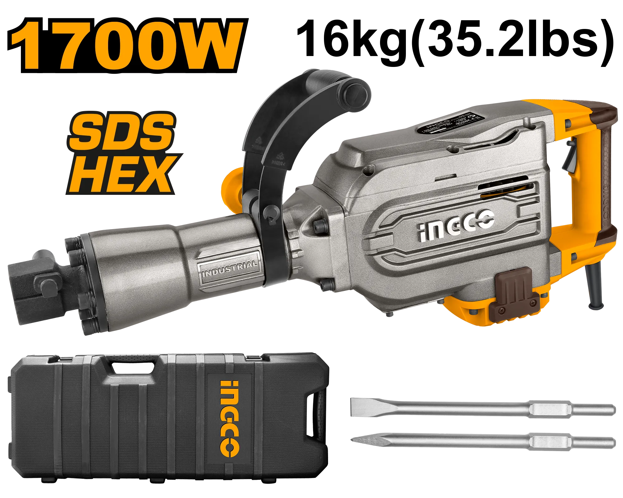 Çekiç INGCO 1700W 45J PDB17008