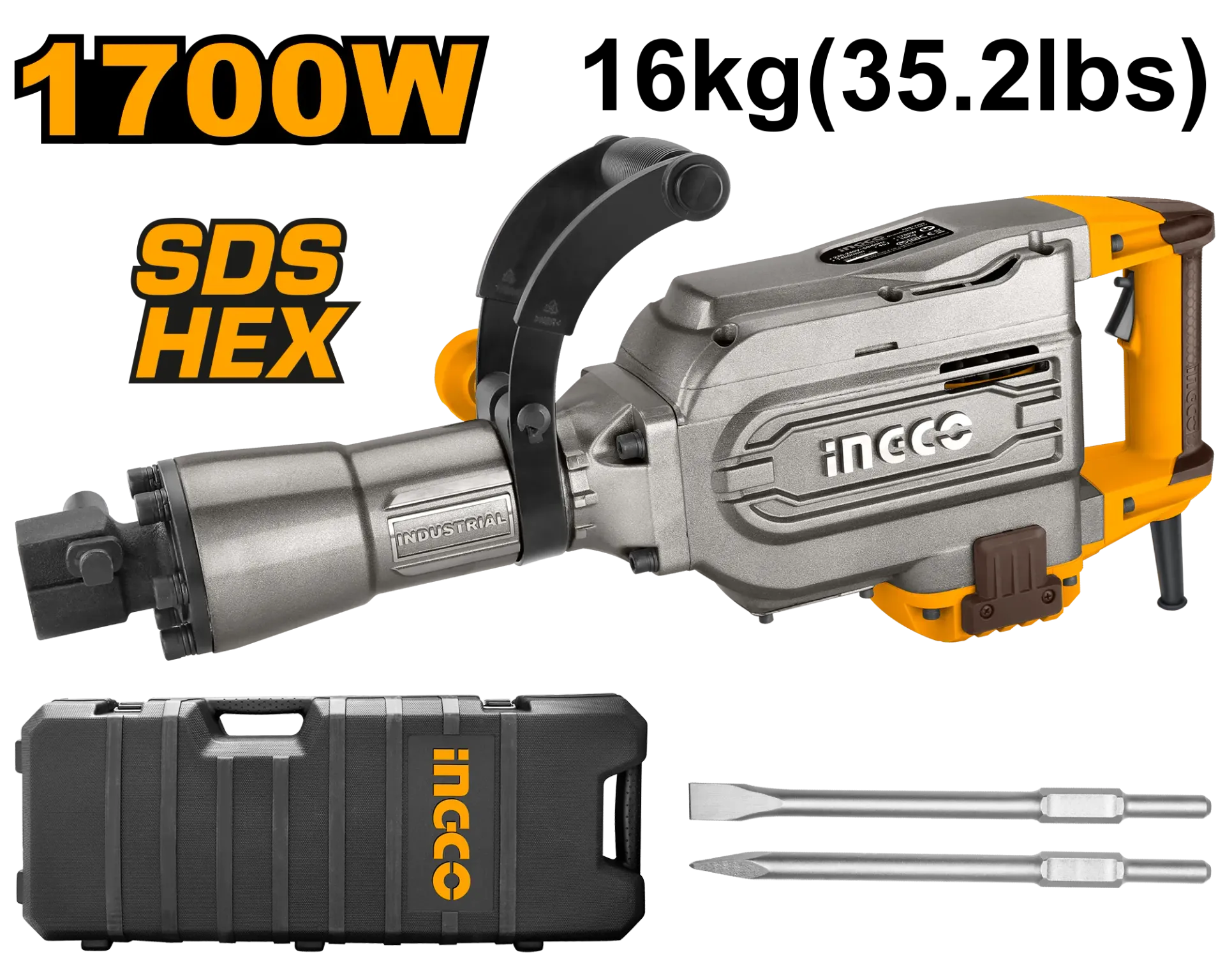 Çekiç INGCO 1700W 45J PDB17008