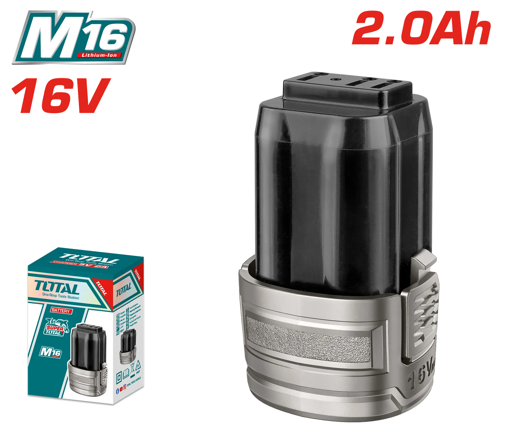 Bateri TOTAL 16V 2.0Ah TFBLI1620