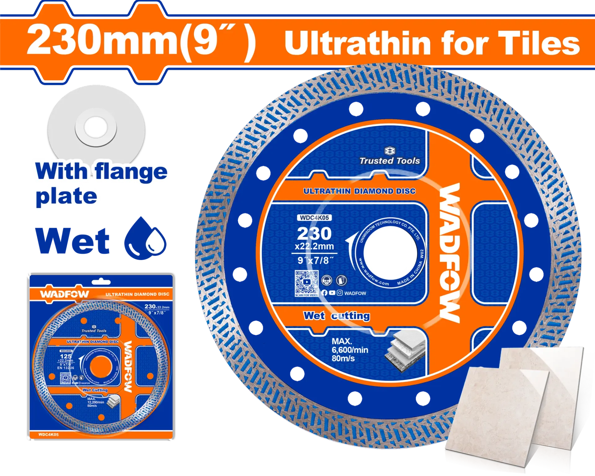 Disk diamant 230mm ultrathin WADFOW WDC4K05