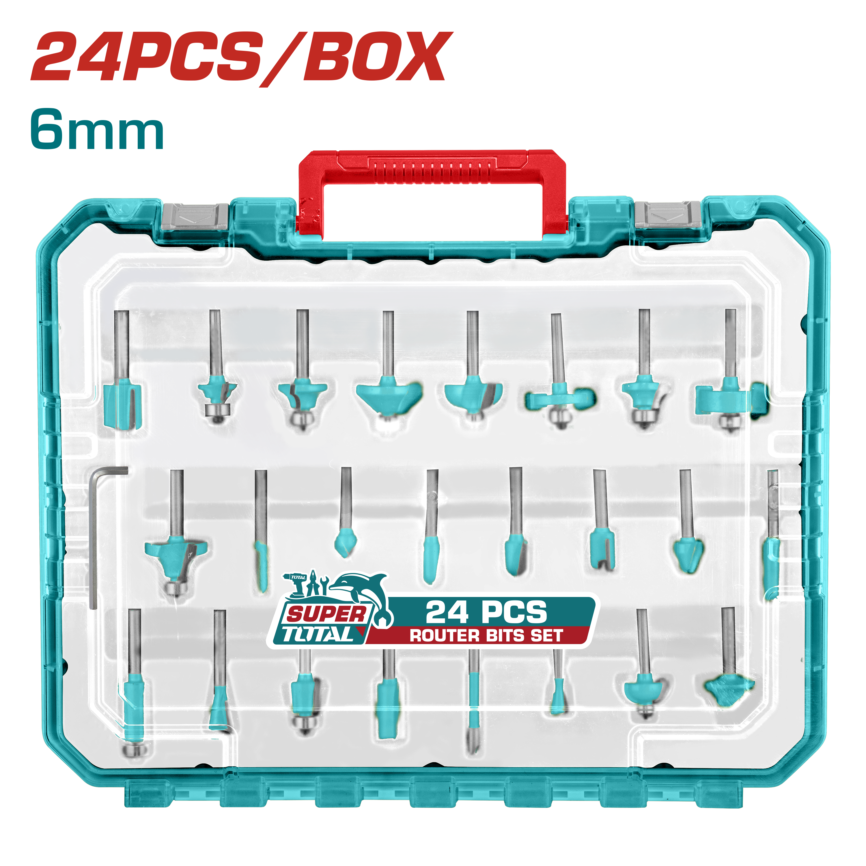 Set Freza për Frezim 24/1 6mm TOTAL TACSR12406