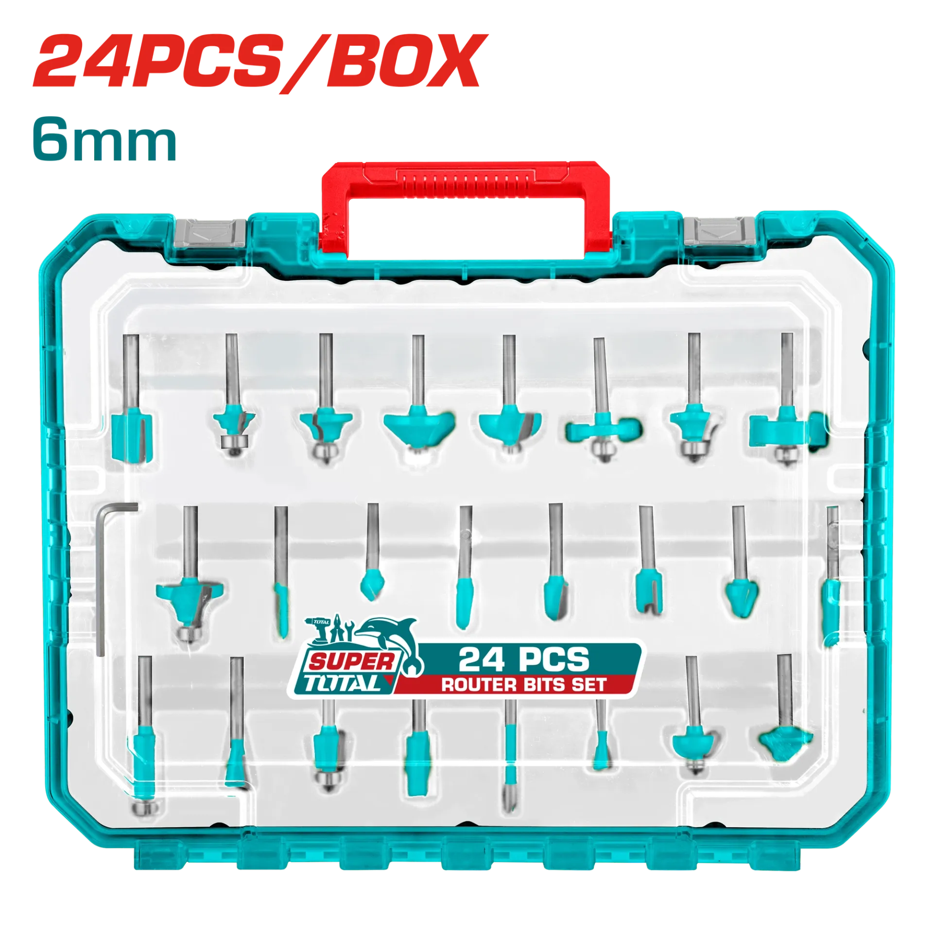 Set Freza për Frezim 24/1 6mm TOTAL TACSR12406