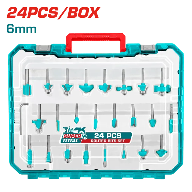 Set Freza për Frezim 24/1 6mm TOTAL TACSR12406