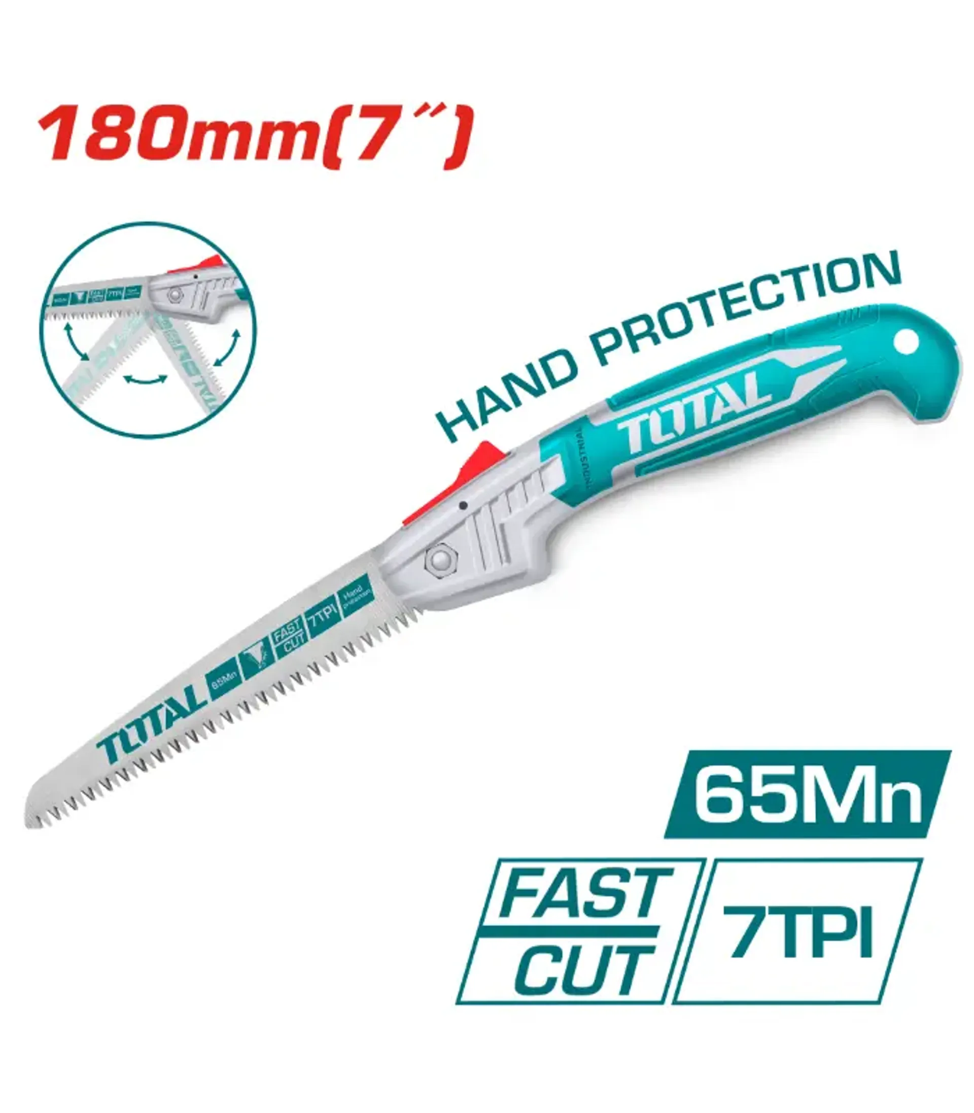 РАЧНА ПИЛА НА ПРЕКЛОП 180mm TOTAL THFSV18026