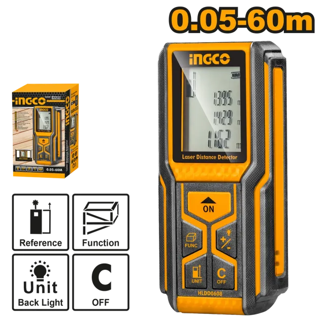 МЕТАР ЛАСЕРСКИ INGCO 60M HLDD0608