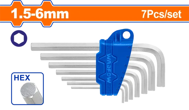 Komplet prej 7 çelësash imbus 1.5-6mm WADFOW WHK1671