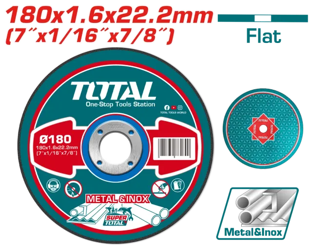 TOTAL КАМЕН ЗА БРУСЕЊЕ 180×1.6mm TAC2161801