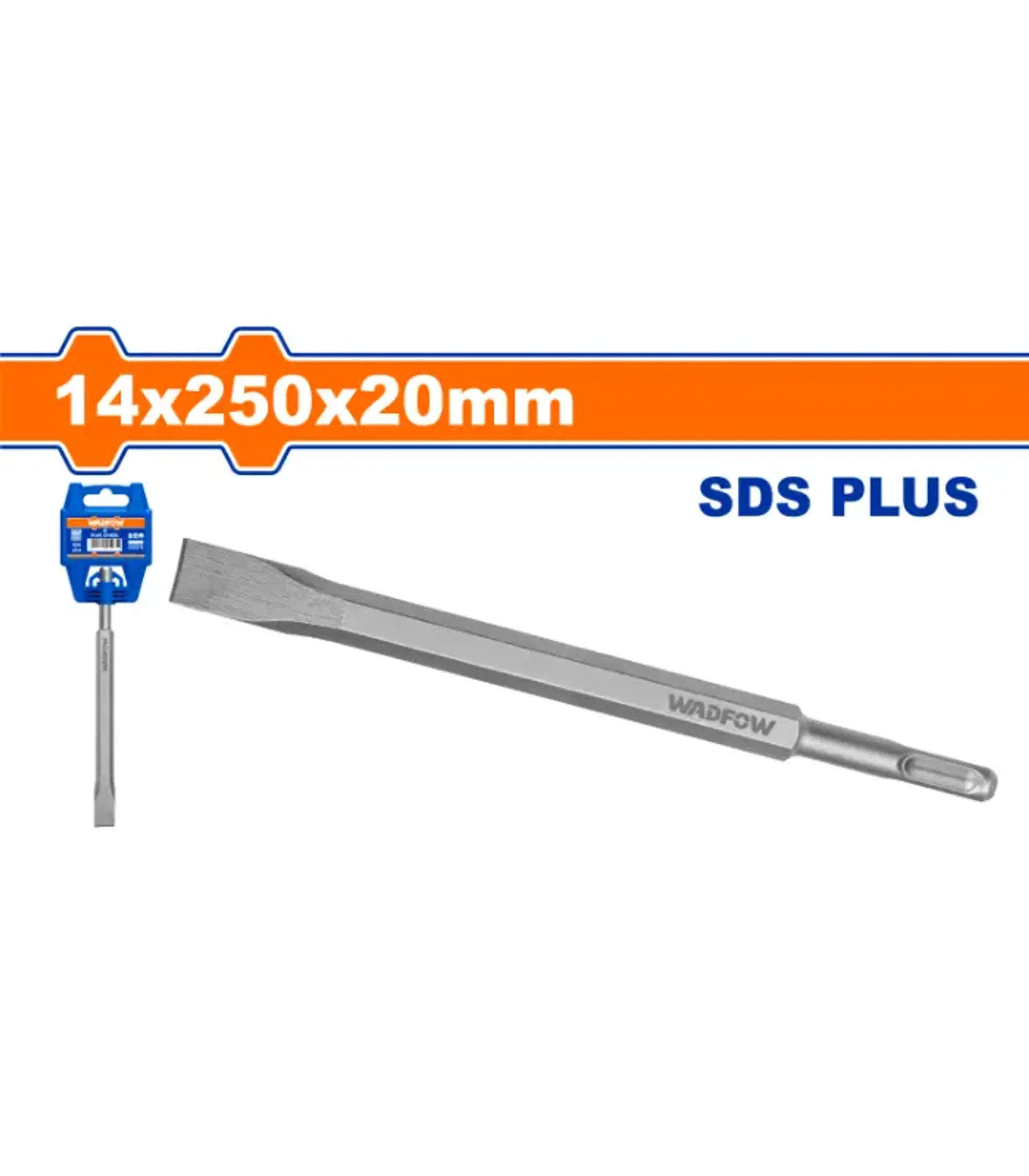 Daltë SDS+ e rrafshët 14x250x20mm WADFOW WGZ1202