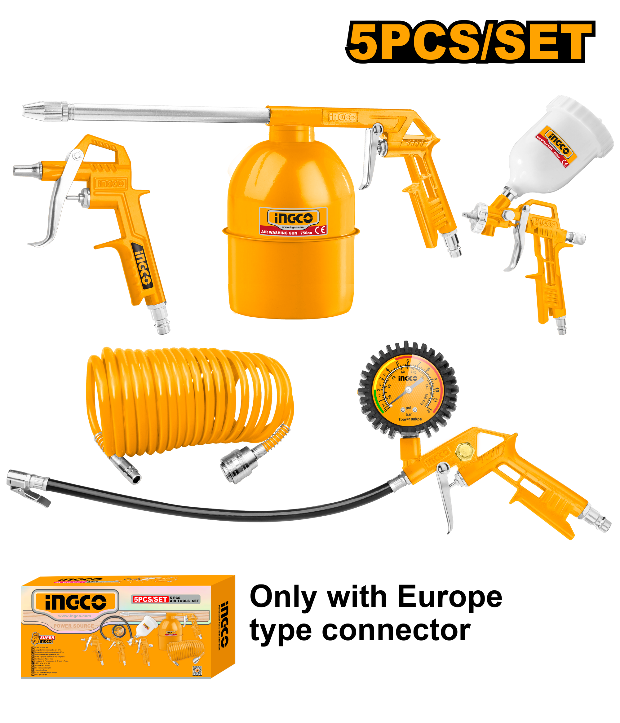Set per ngjyreje 5/1 INGCO AKT0053