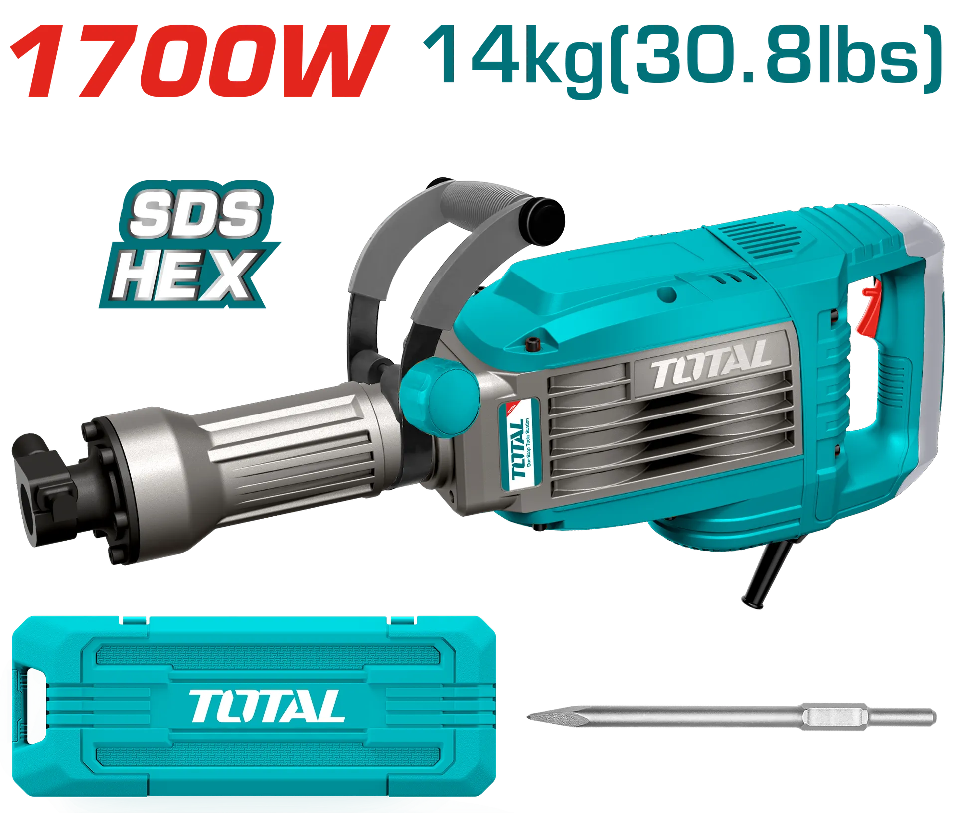 Çekiç elektrik 1700W 50J TOTAL TH217068