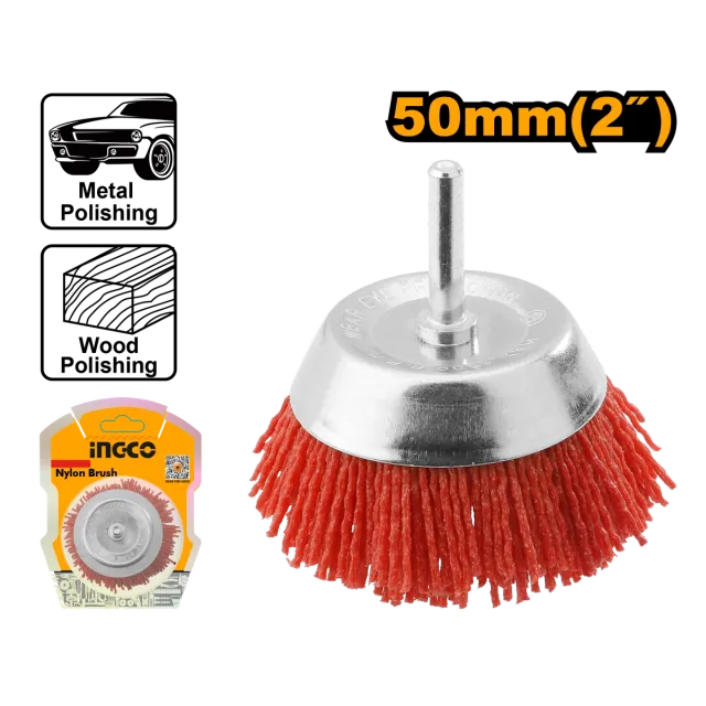 ЧЕТКА ЗА ПОЛИРАЊЕ ПЛАСТИЧНИ ВЛАКНА 50mm INGCO WB30505