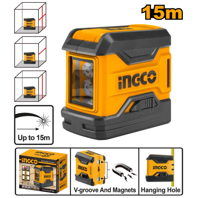 ЛАСЕР НИВЕЛАТОР 0-15M INGCO HLL156508