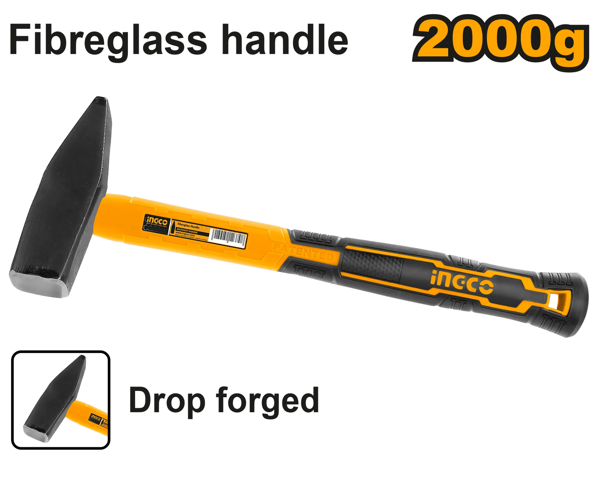 Çekiç fibërglasi dorezë INGCO 2000gr HMH882000