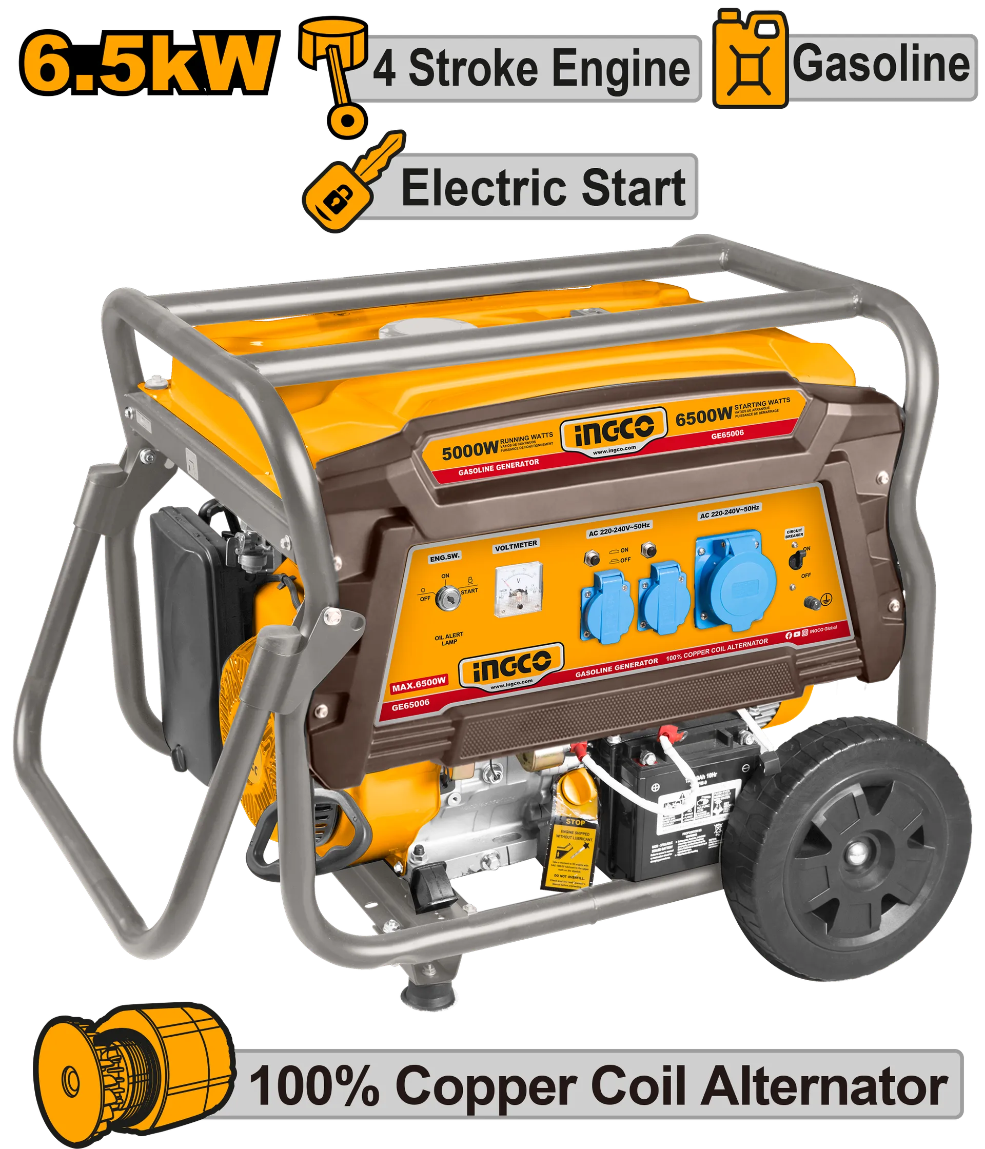 Agregat INGCO 6500W GE65006
