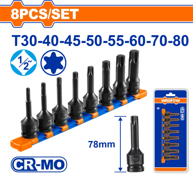 ПАТЕНТ КЛУЧ ЦРНИ 78mm 8/1 TORX WADFOW WMS4408