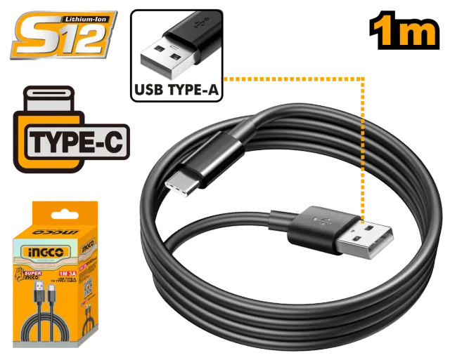Кабел Type-C 1M INGCO IUCC01