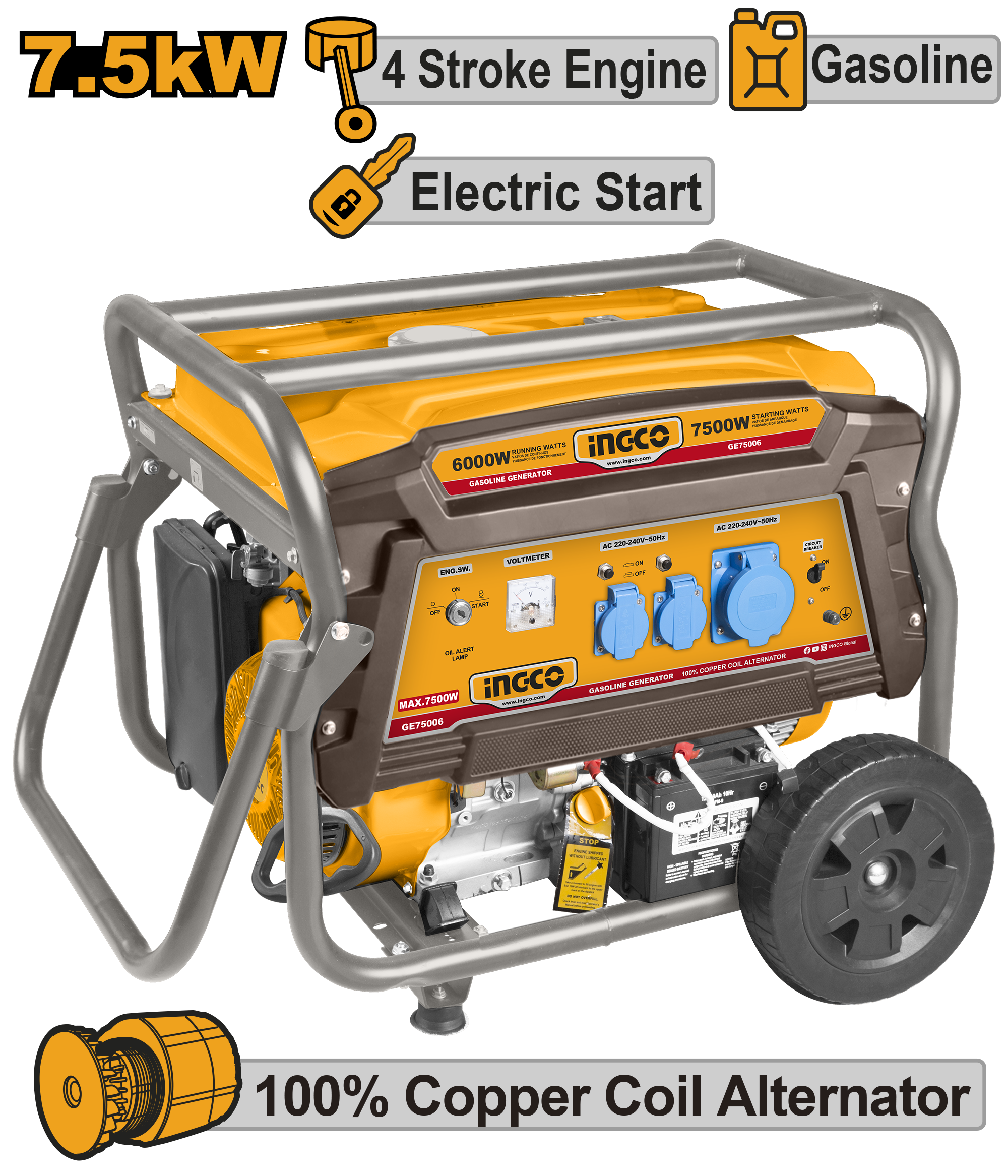 Agregat 7500W INGCO GE75006