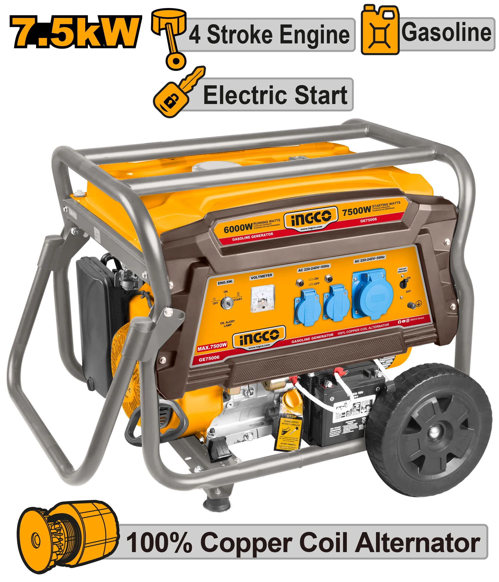 Agregat 7500W INGCO GE75006