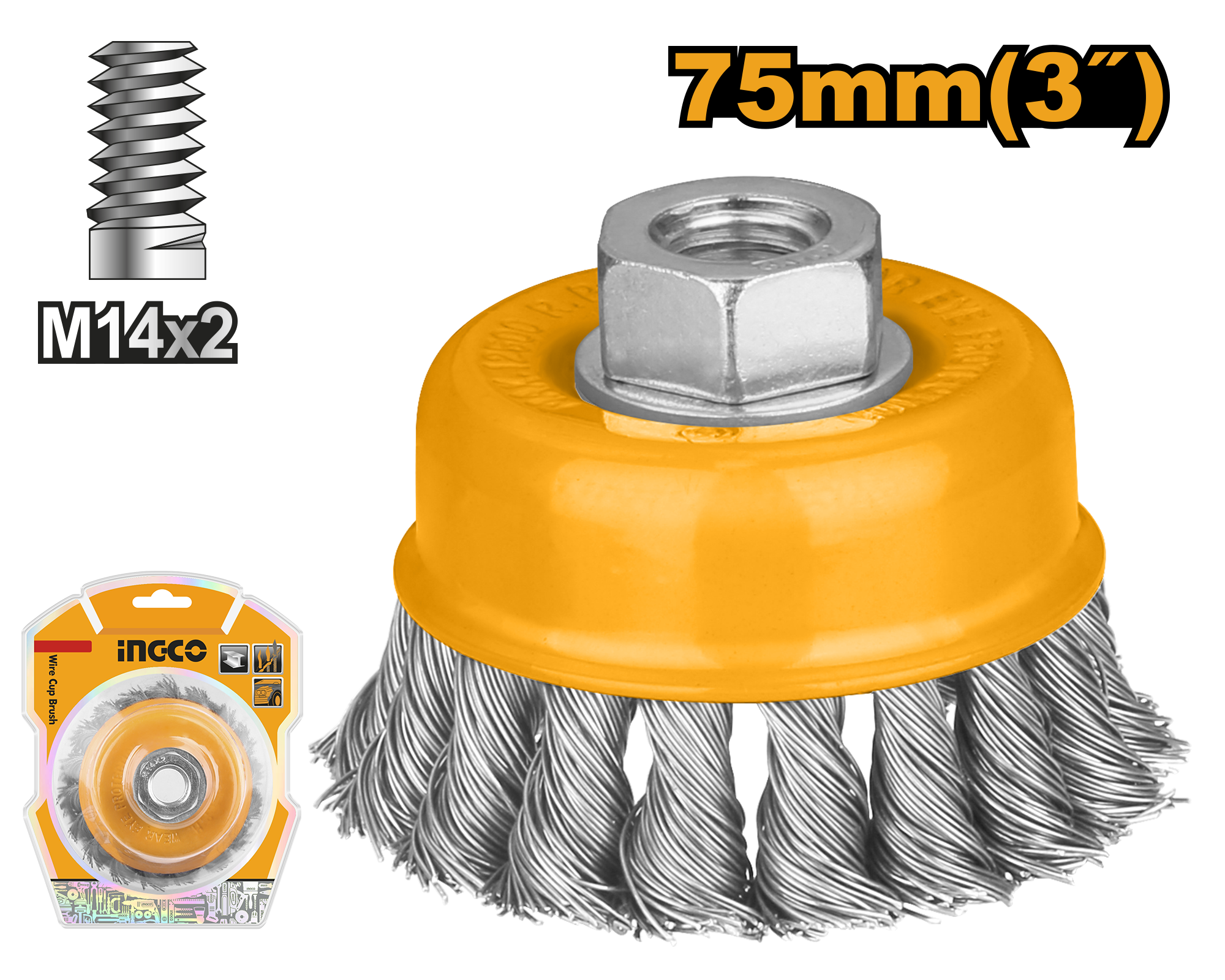 Furçë metalike INGCO 75 WB20751