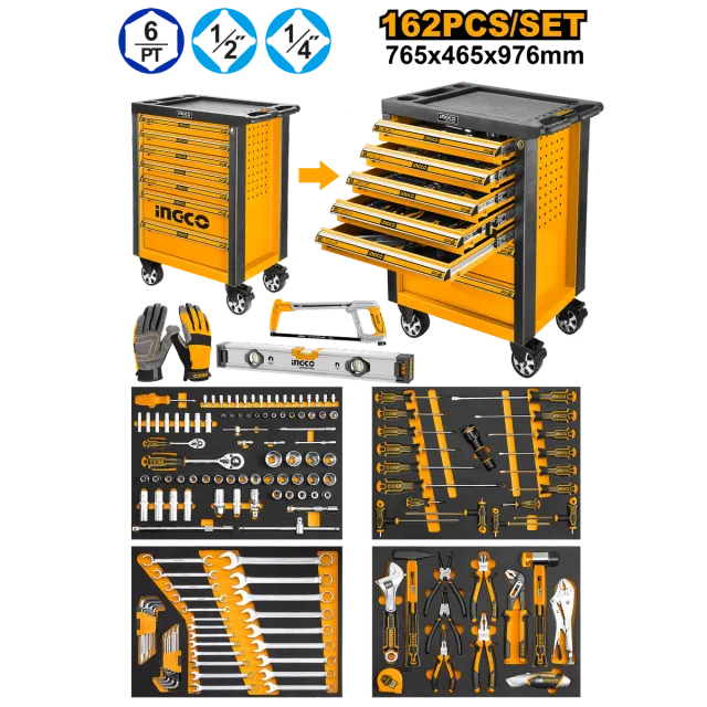 Kuti për vegla 162PC INGCO HTCS271621