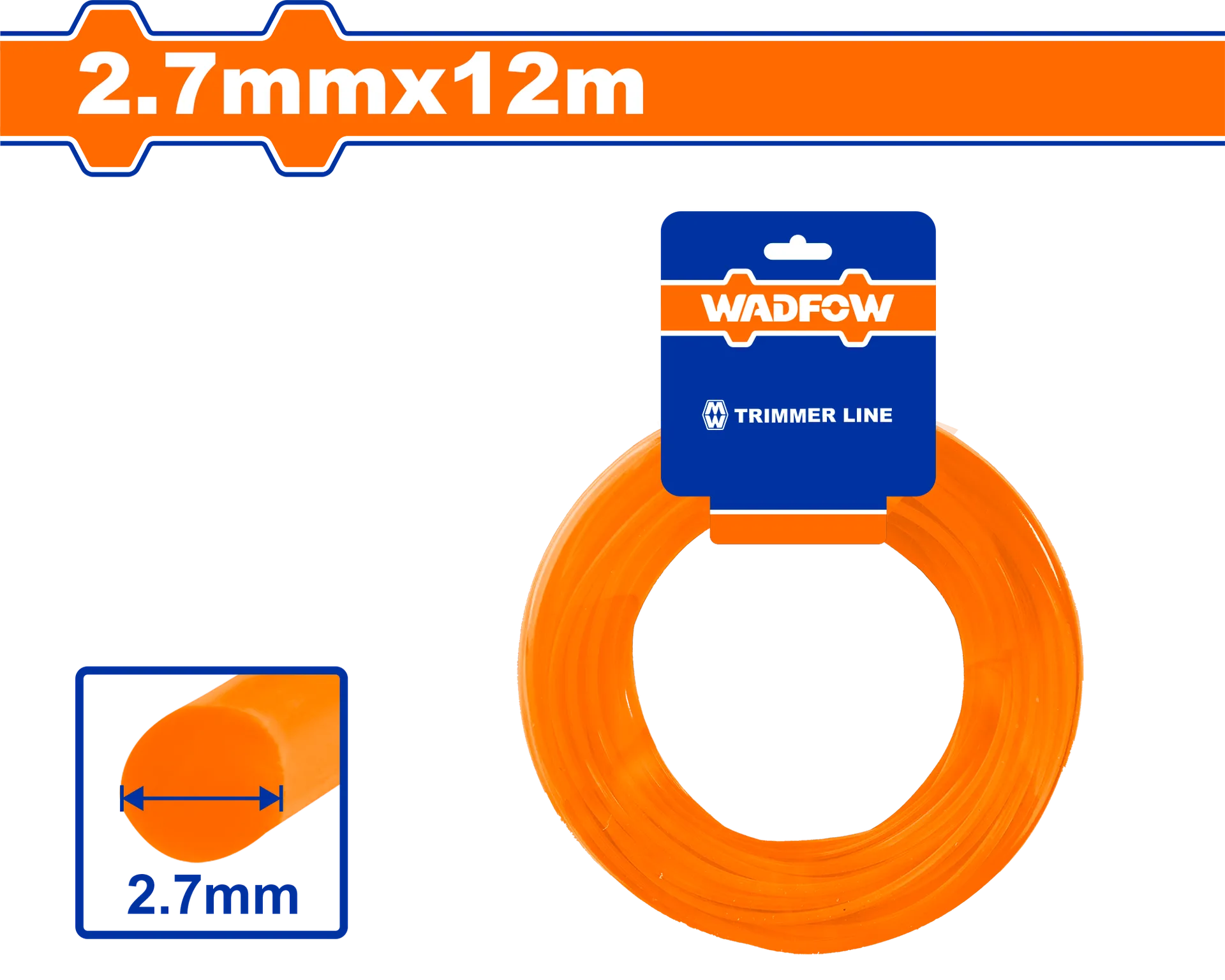 Kordon për trimmer 2.7mm 12m WADFOW WNG1132