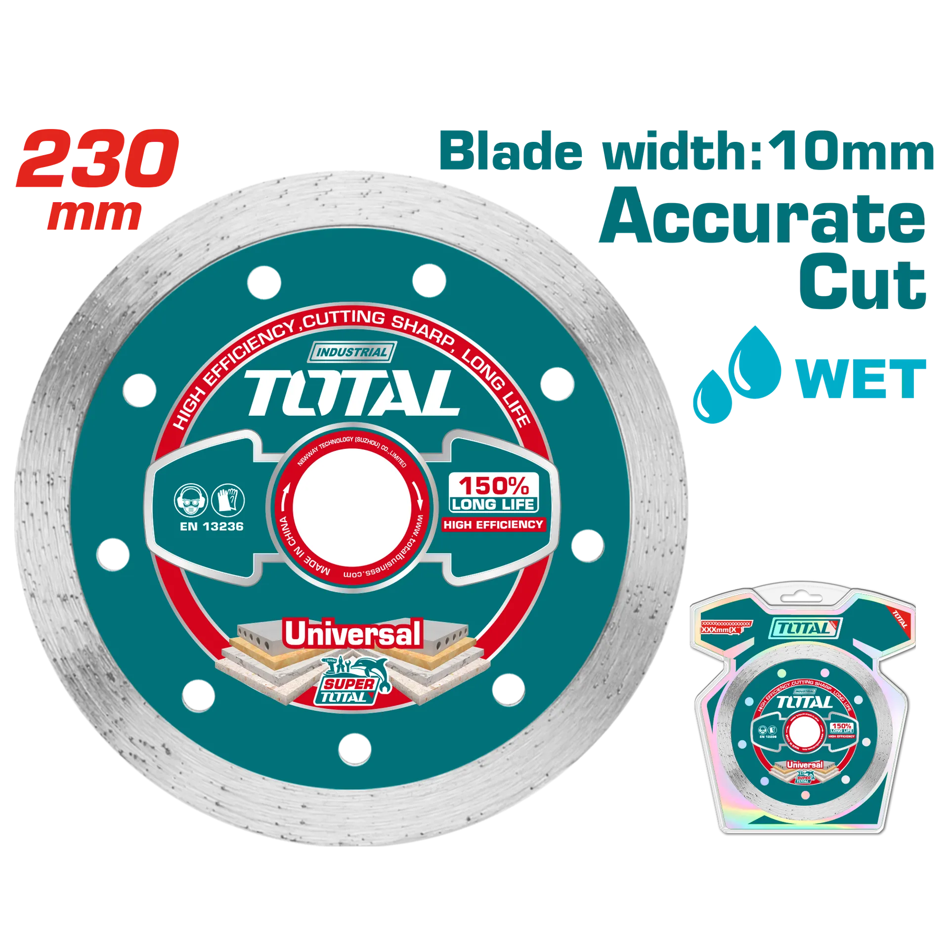 ДИЈАМАНТСКИ ДИСК 230mm УНИВЕРЗАЛЕН ACCURATE CUT TOTAL TAC2122301