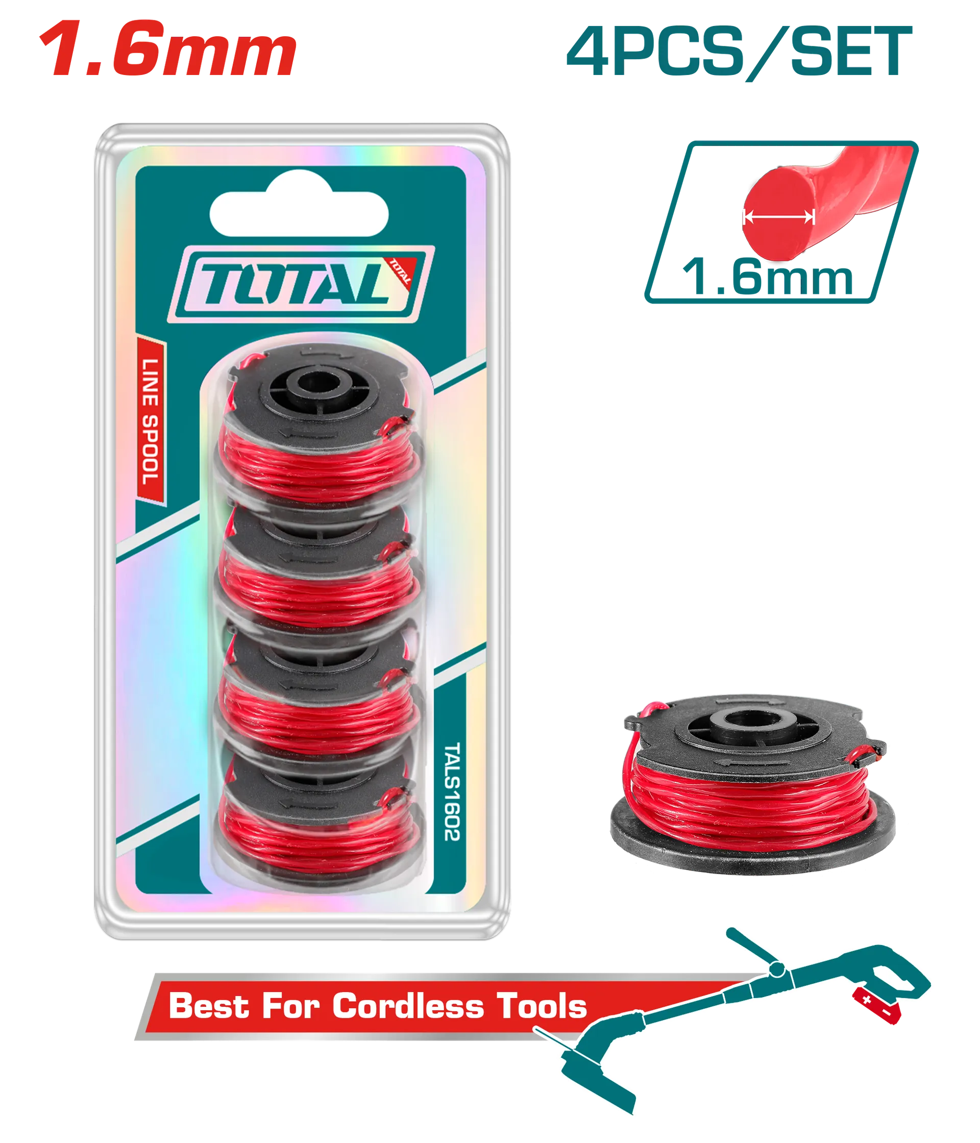 Fije TOTAL+bobina 1.6mm 2/1 TALS1602