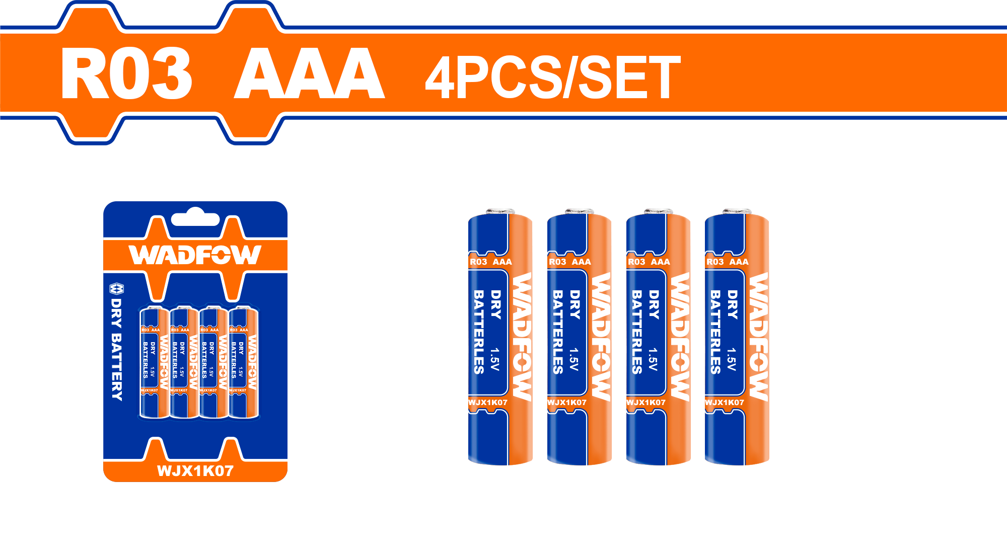Bateria 1.5V AAA set 4/1 WADFOW WJX1K07
