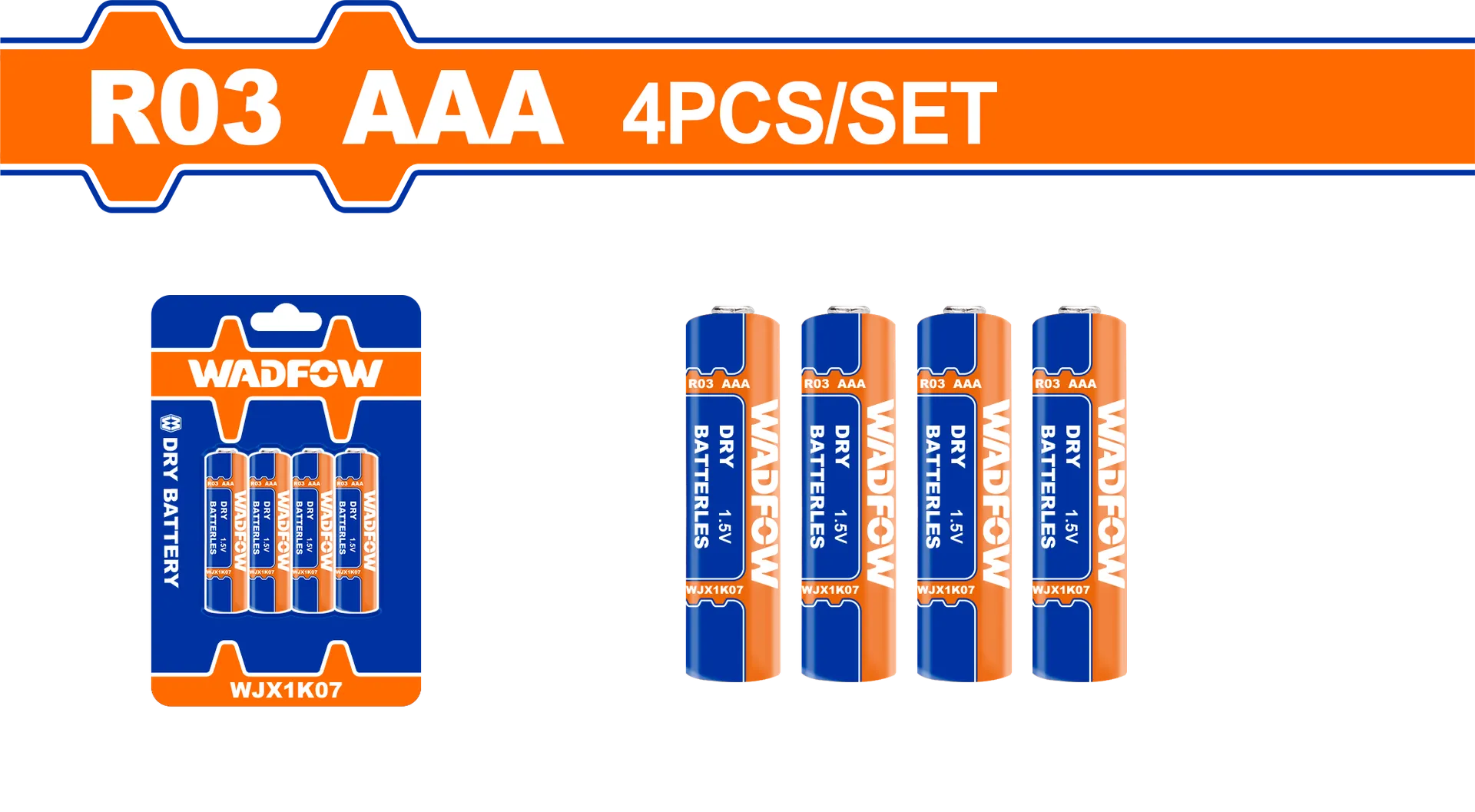 Bateria 1.5V AAA set 4/1 WADFOW WJX1K07