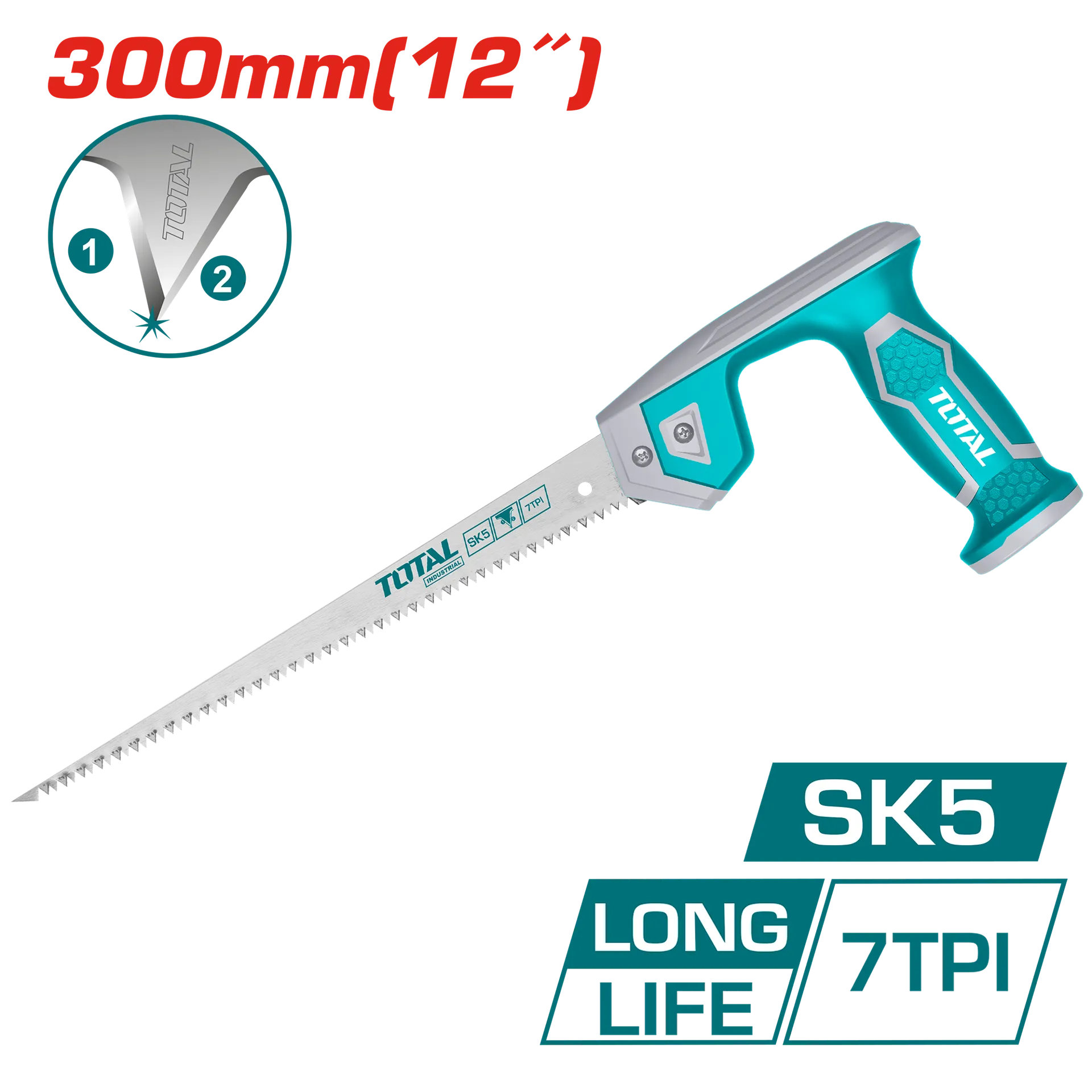 Sharrë e dorës 300mm 7TPI gipskarton TOTAL THCS3006