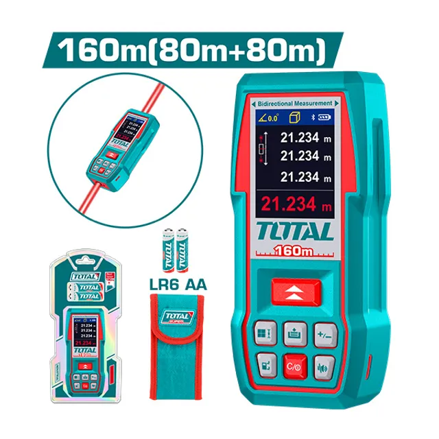 Metër lazerik TOTAL 160M profi TMT51646