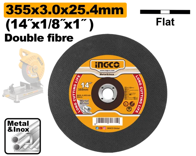 БРУСЕН КАМЕН ЗА МЕТАЛ 355×3.0x25.4mm INGCO MCD303558