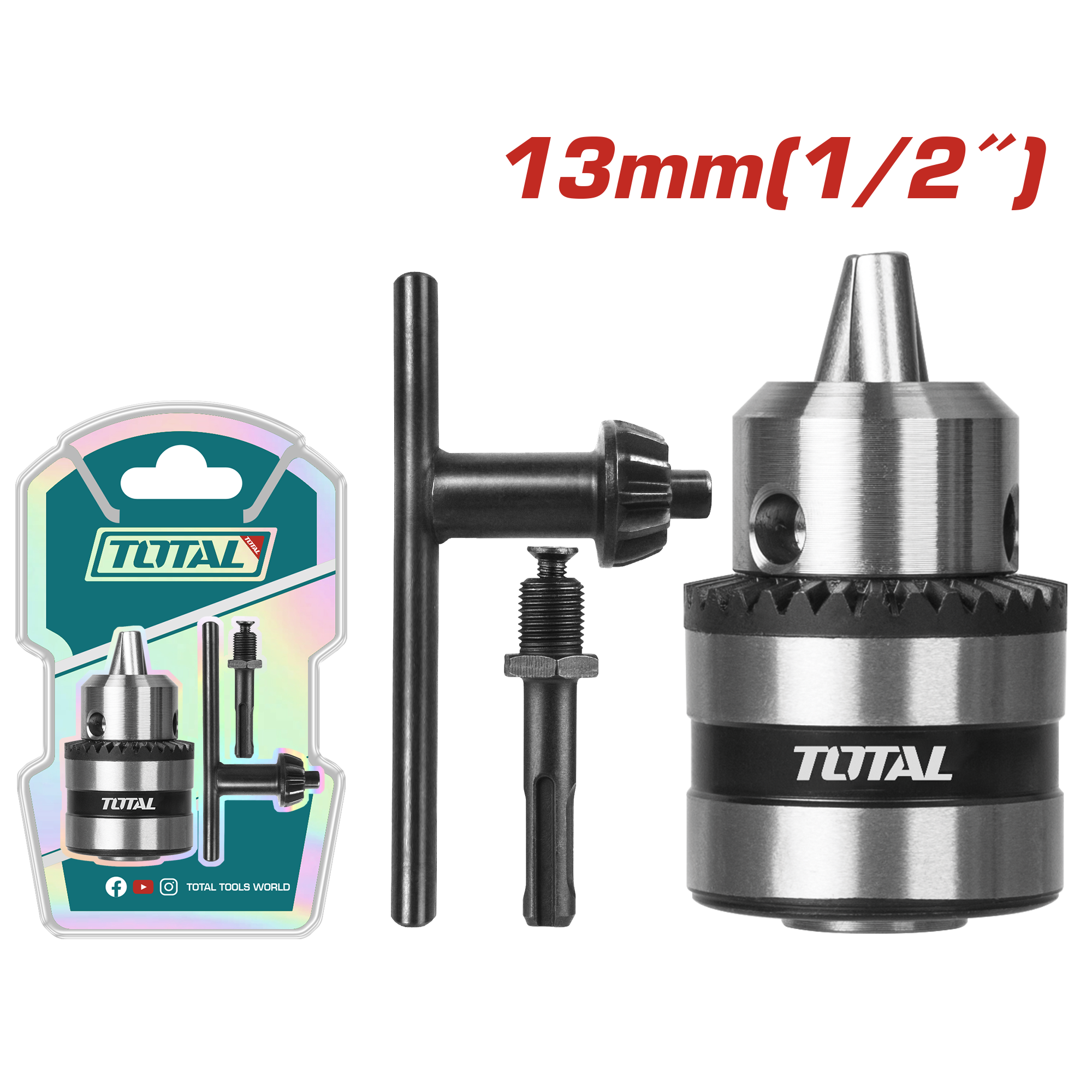 Mandre 13mm + SDS+ adapter TOTAL TAC451301.1