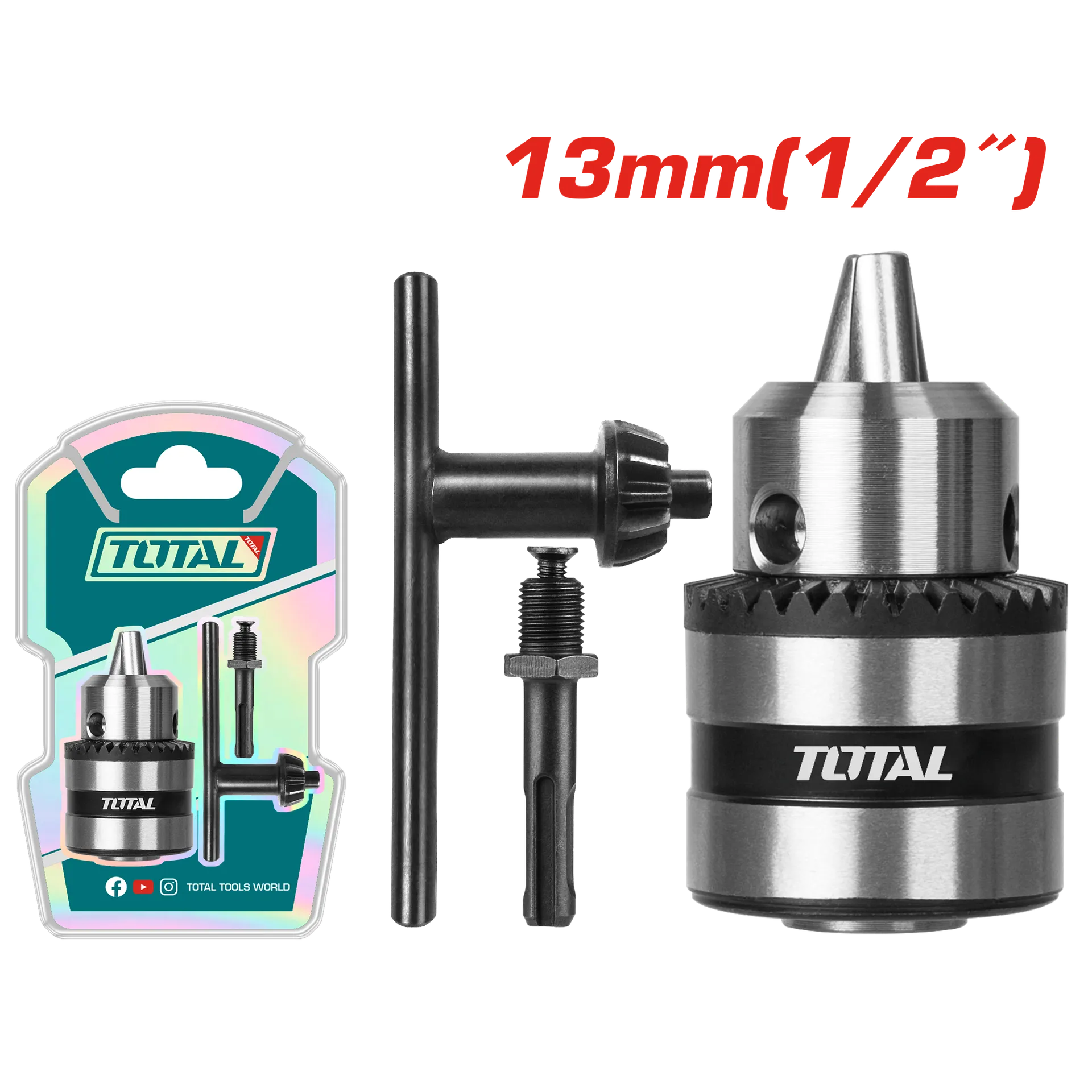 Mandre 13mm + SDS+ adapter TOTAL TAC451301.1