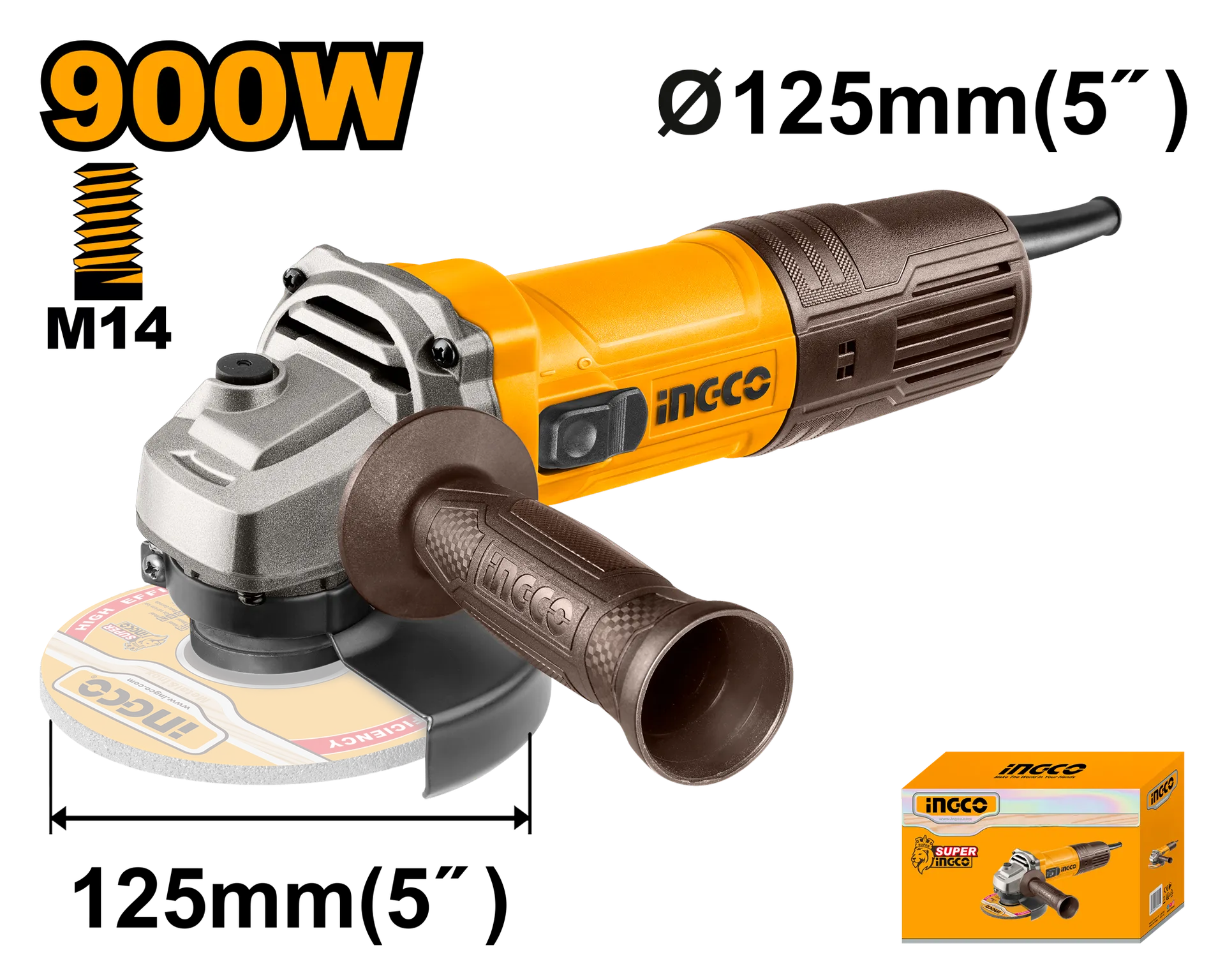 Brusilje 900W F125 INGCO AG90028
