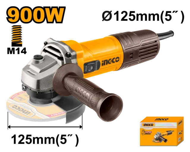 БРУСИЛКА 900W F125 INGCO AG90028