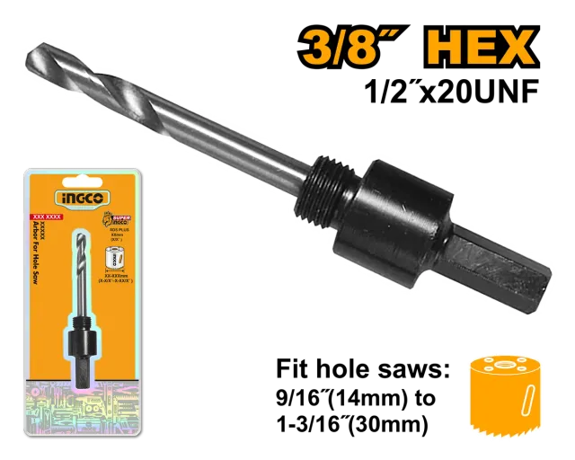 Бургии со футер 3/8 INGCO (HSA01)