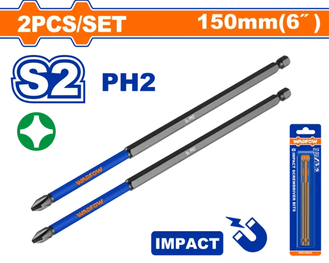 УДАРЕН БИТ 2xPH2 150mm WADFOW WSV4K64