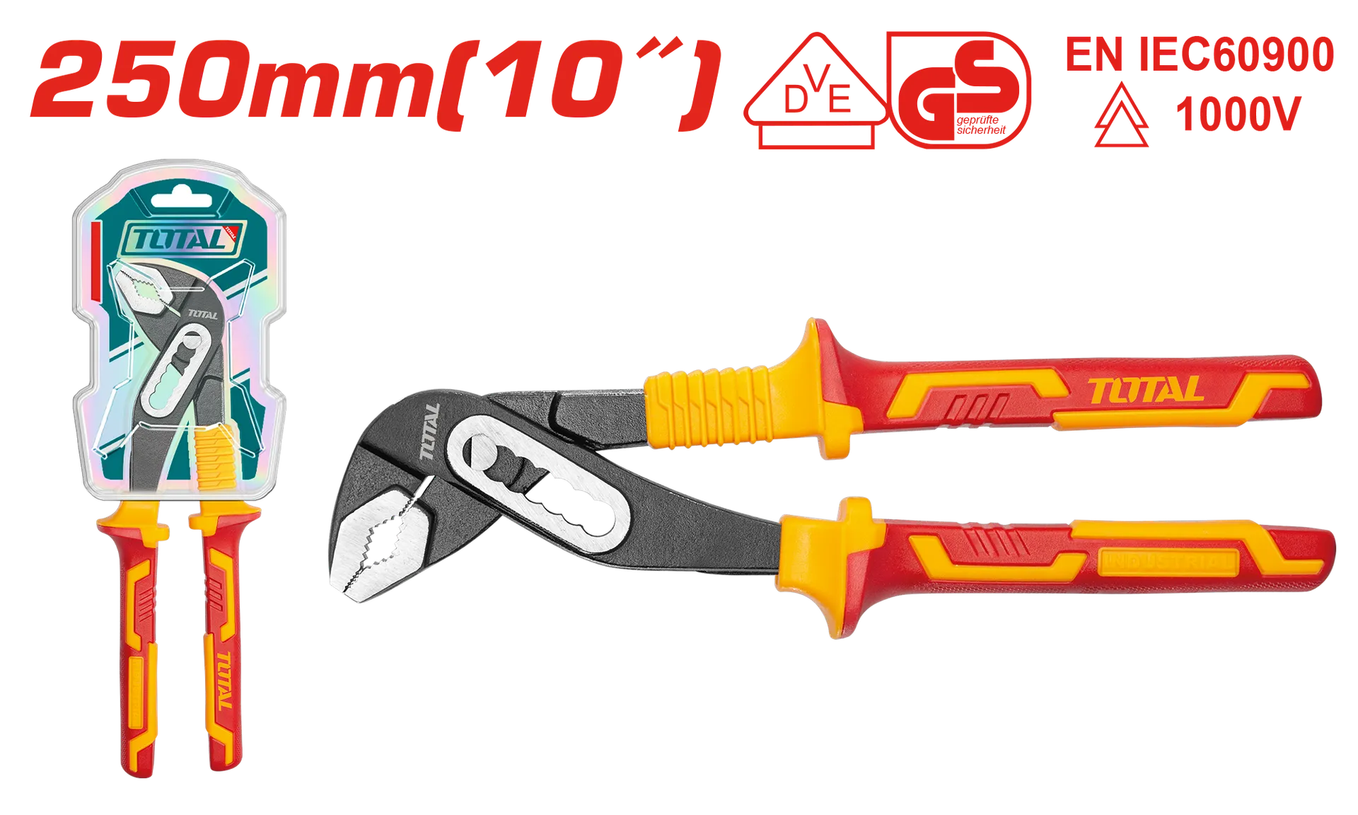 Papagallë elektrike 250mm TOTAL THTIP28101
