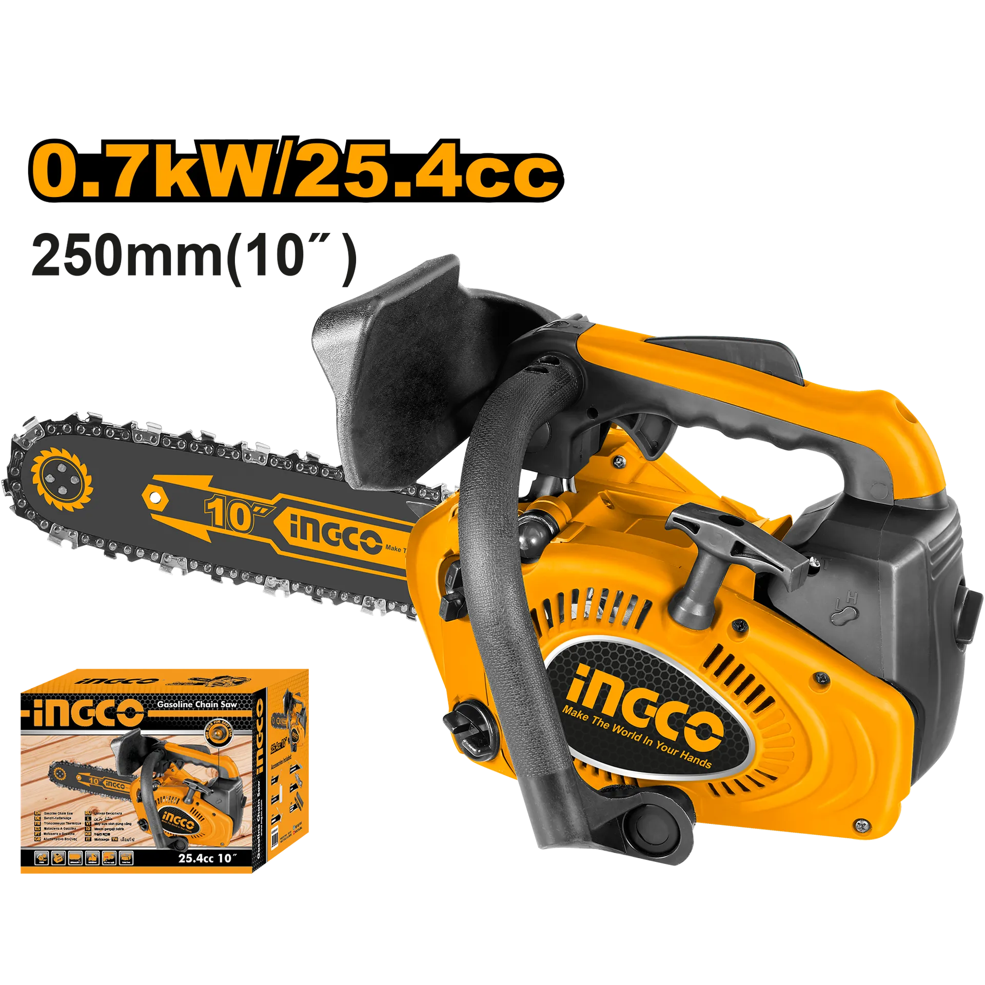Motosërrë benzinë 0.9KW 25CM INGCO GCS5261011