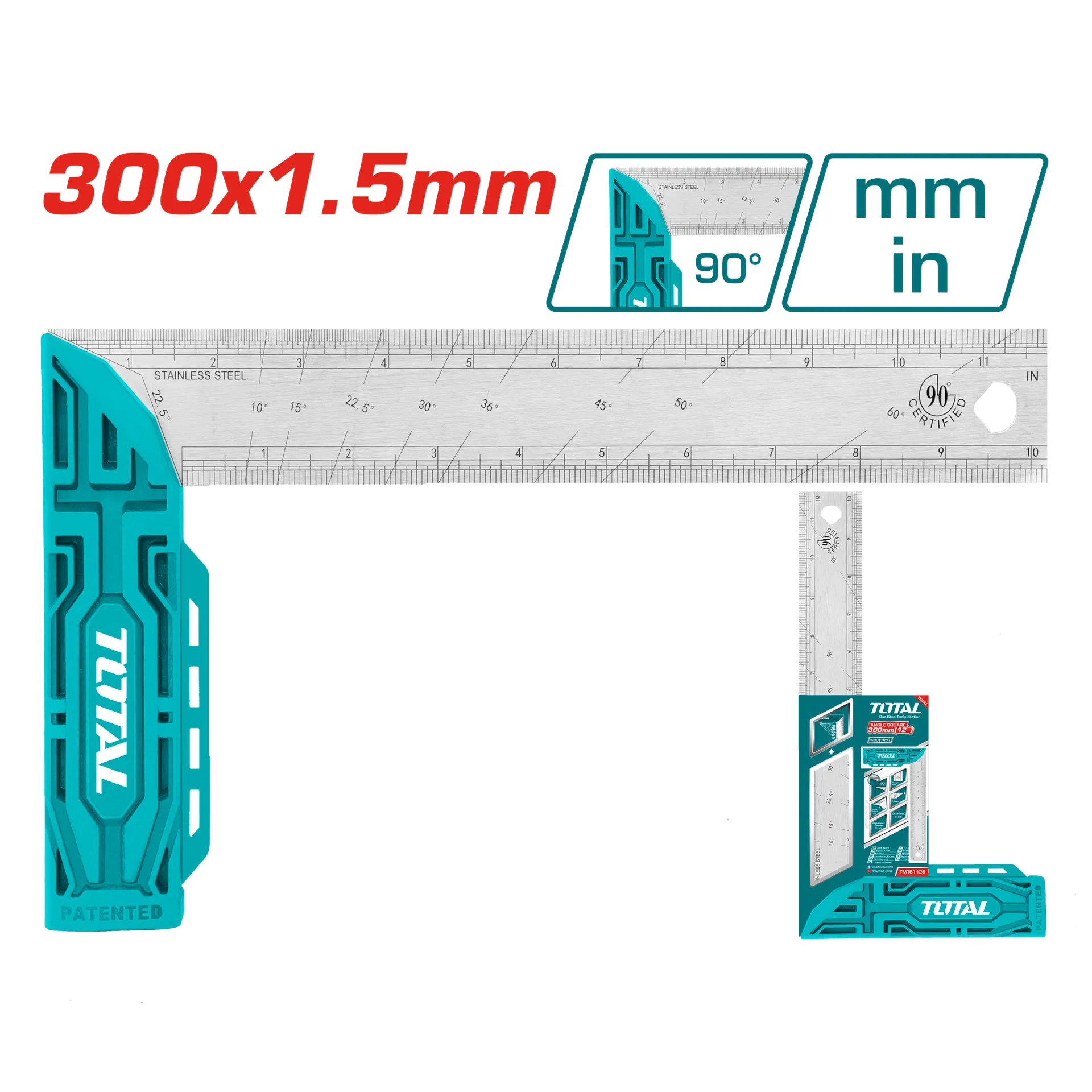 Shkalla matjeje 300mm 12″ TOTAL TMT61126
